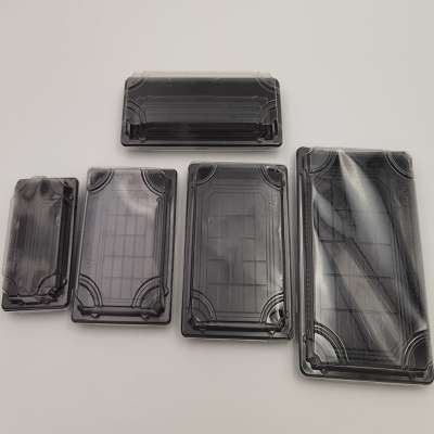 Food grade disposable plastic sushi take-away packing box