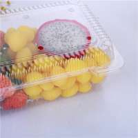 food grade PET disposable plastic fruit container/salad boxes low price