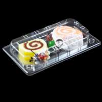 Food PET/PP disposable transparent plastic sandwich packaging boxes rectangular