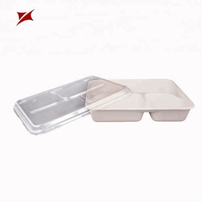 PLA resin biodegradable environmental protection food tray with PET lids