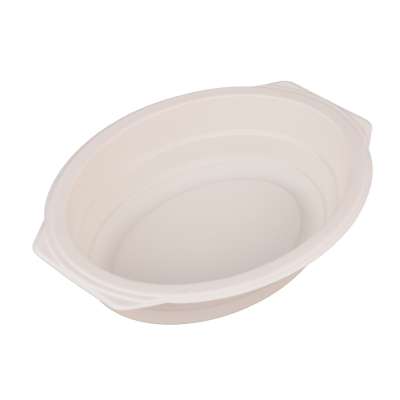 biodegradable 75%PLA disposable white food tray