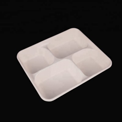 PLA environmental material 4 compartments food container