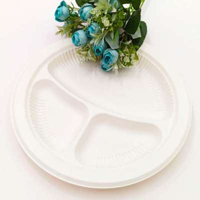 Corn Starch Biodegradable  Plates Disposable  Dish plastic   Plate Disposable Cutlery