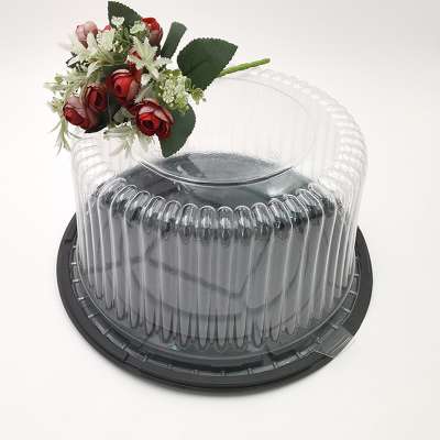 8'' 10'' 12'' 14'' Blister plastic food grade disposable round cake packing tray  plastic cupcake contain