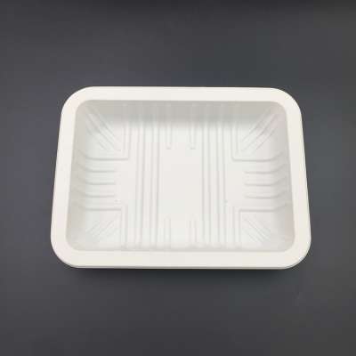 custom degradable disposables composatble plastic corn starch  meal box