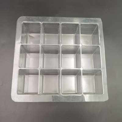 110ml  blister pet plastic ice packing trays disposable ice cube container